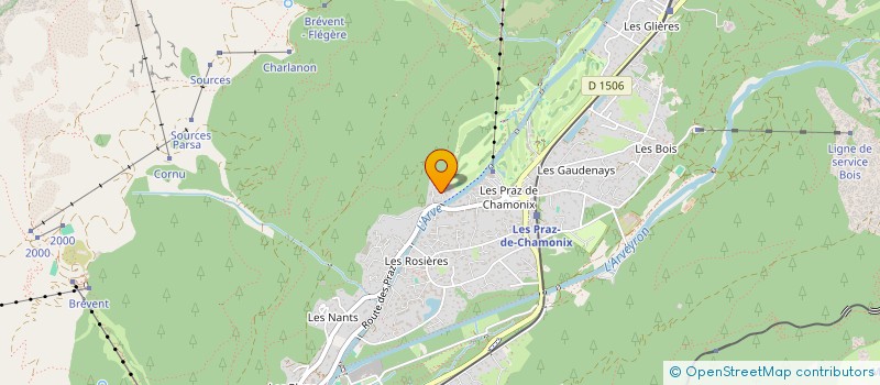 localisation de l'entreprise MADAME PAULINE FREQUELIN  CHAMONIX-MONT-BLANC