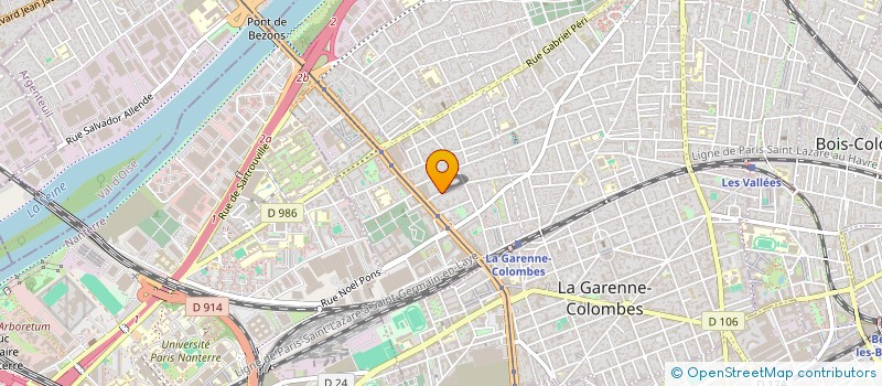 localisation de l'entreprise MADAME PAULINE FRERET à COLOMBES