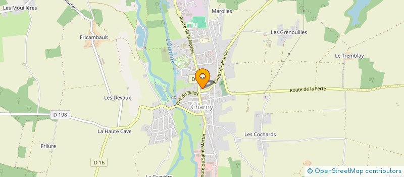 localisation de l'entreprise MADAME PAULINE FROTTIER  CHARNY OREE DE PUISAYE