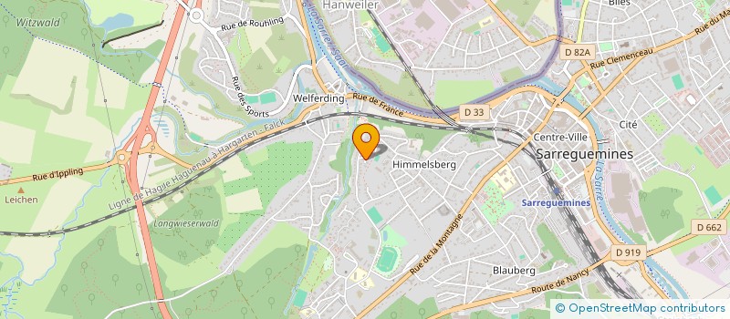 localisation de l'entreprise MADAME PAULINE FUCHS  SARREGUEMINES