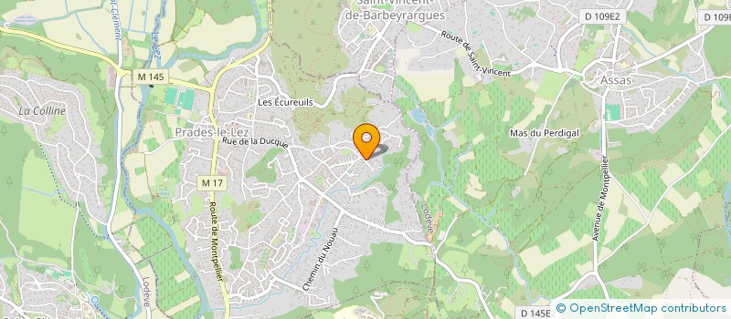 localisation de l'entreprise MADAME PAULINE GABANT à PRADES-LE-LEZ
