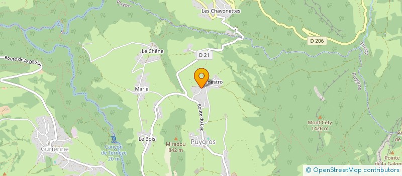 localisation de l'entreprise MADAME PAULINE GACHET  PUYGROS