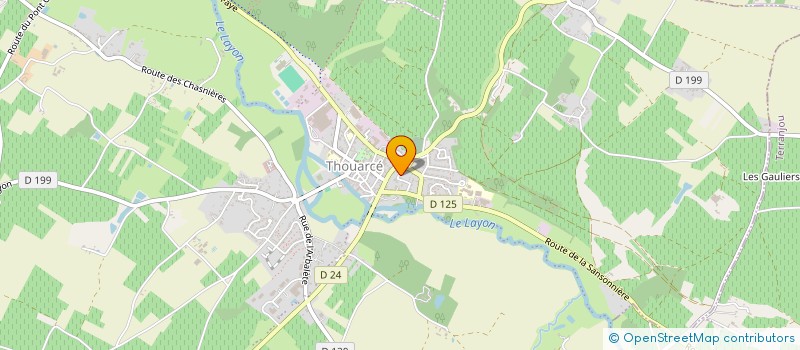 localisation de l'entreprise MADAME PAULINE GAGNEUX  BELLEVIGNE-EN-LAYON