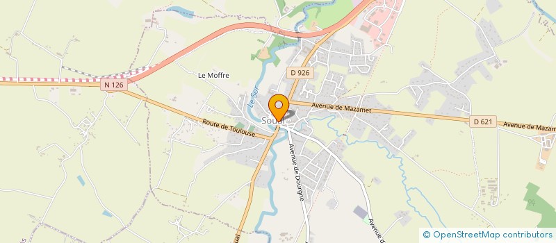 localisation de l'entreprise MADAME PAULINE GALANDRIN  SOUAL