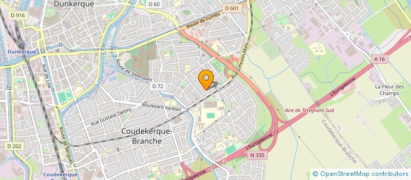 localisation de l'entreprise MADAME PAULINE GALLARD  COUDEKERQUE-BRANCHE