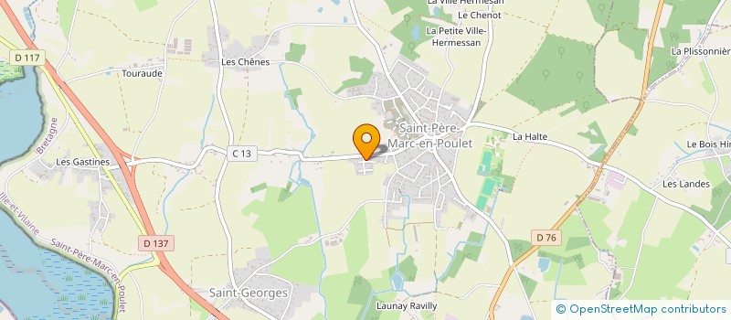 localisation de l'entreprise MADAME PAULINE GARNIER  SAINT-PERE-MARC-EN-POULET