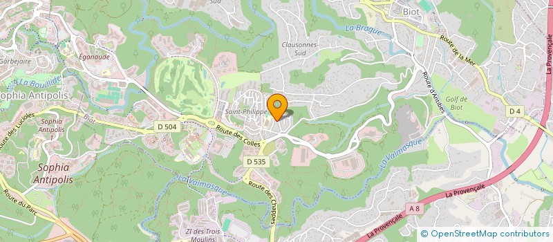 localisation de l'entreprise MADAME PAULINE GAUCHE  BIOT