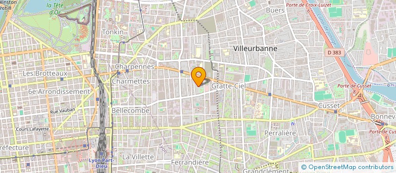 localisation de l'entreprise MADAME PAULINE GAUTHIER  VILLEURBANNE