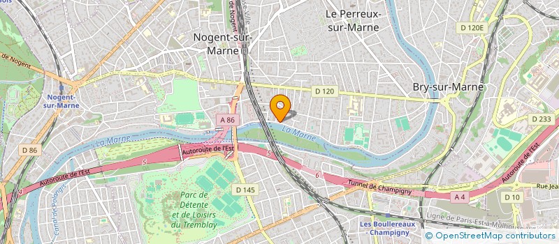 localisation de l'entreprise MADAME PAULINE GAUX  LE PERREUX-SUR-MARNE
