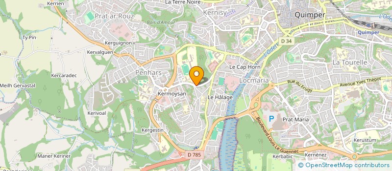 localisation de l'entreprise MADAME PAULINE GENARD à QUIMPER