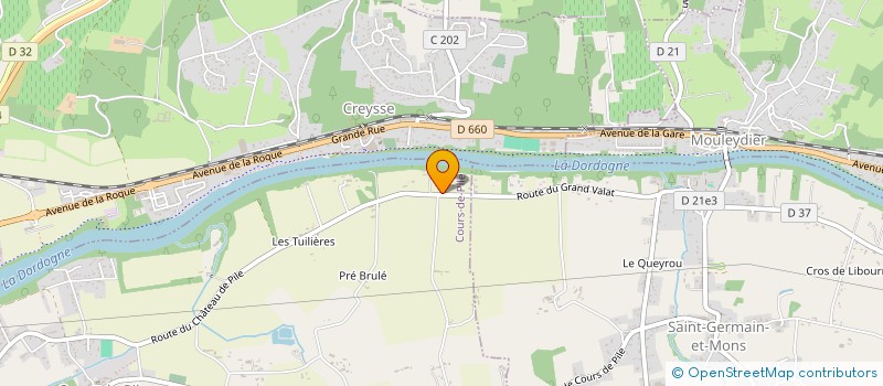 localisation de l'entreprise MADAME PAULINE GENTY  COURS-DE-PILE