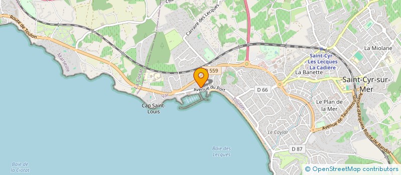 localisation de l'entreprise MADAME PAULINE GEOFFROY à SAINT-CYR-SUR-MER