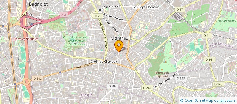 localisation de l'entreprise MADAME PAULINE GEORGET à MONTREUIL