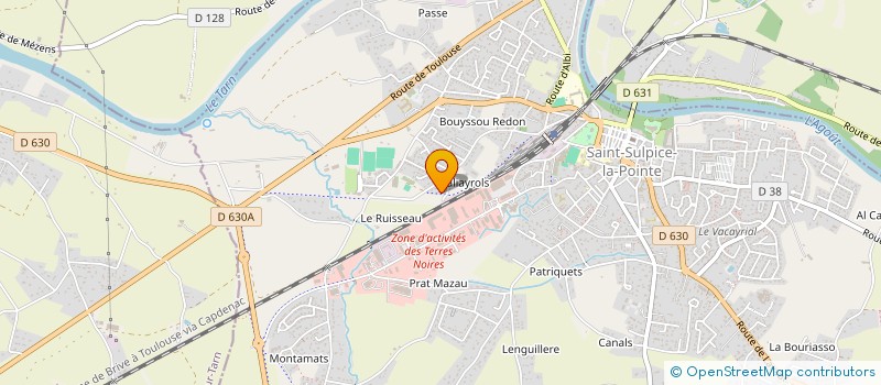 localisation de l'entreprise MADAME PAULINE GERARD à SAINT-SULPICE-LA-POINTE