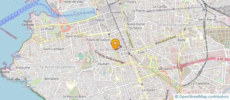 localisation de l'entreprise MADAME PAULINE GERARD à MARSEILLE