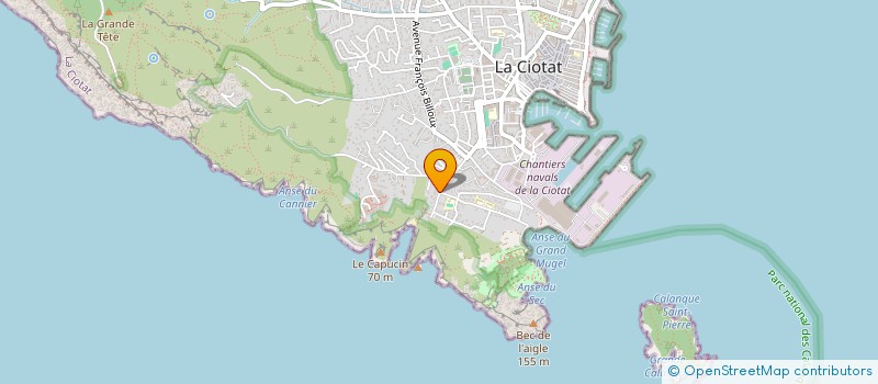 localisation de l'entreprise MADAME PAULINE GERARD-RENISSAC à LA CIOTAT