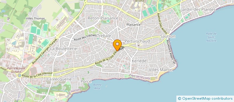 localisation de l'entreprise MADAME PAULINE GETIN  SAINT-NAZAIRE