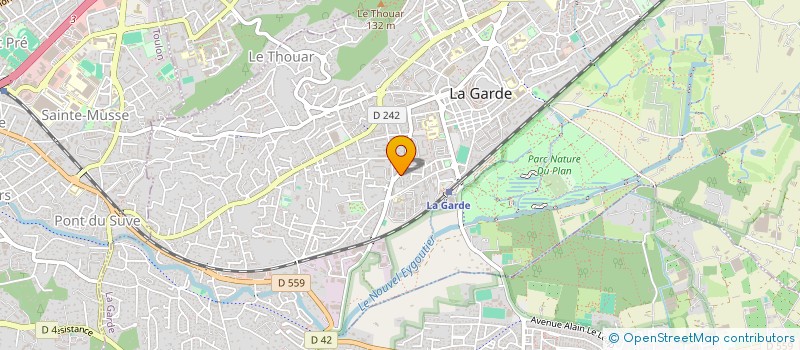 localisation de l'entreprise MADAME PAULINE GIRARDOT à LA GARDE