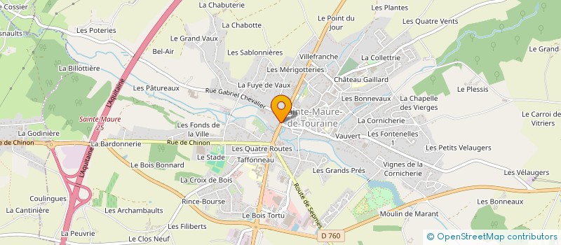 localisation de l'entreprise MADAME PAULINE GIRAULT  SAINTE-MAURE-DE-TOURAINE