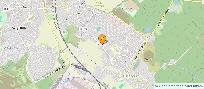 localisation de l'entreprise MADAME PAULINE GODIN  OSTRICOURT