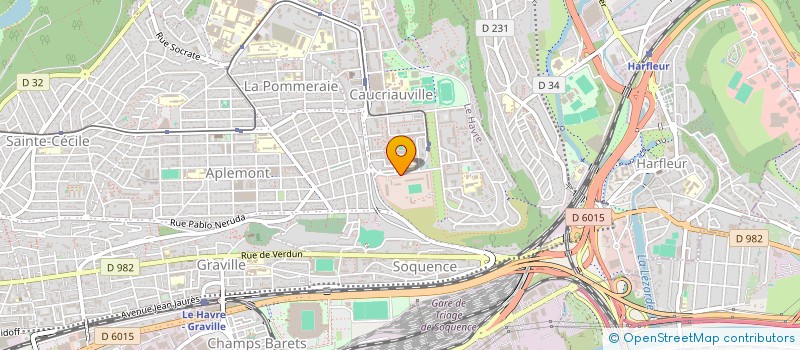 localisation de l'entreprise MADAME PAULINE GOLAIN  LE HAVRE