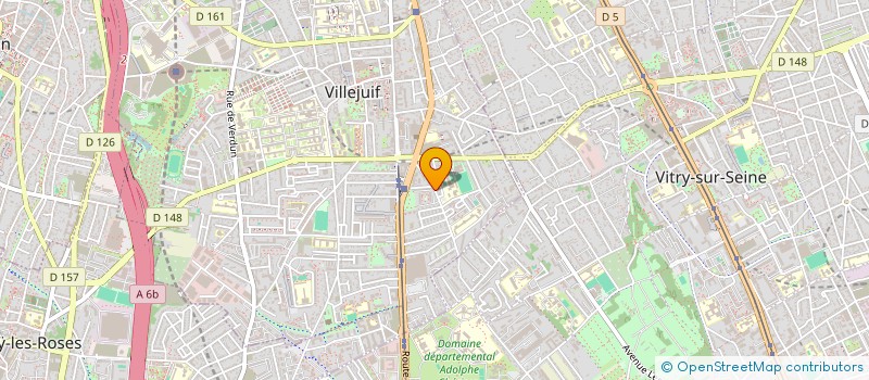 localisation de l'entreprise MADAME PAULINE GONIN  VILLEJUIF