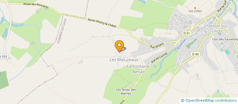 localisation de l'entreprise MADAME PAULINE GOUHIER à CHATILLON-SUR-LOIRE