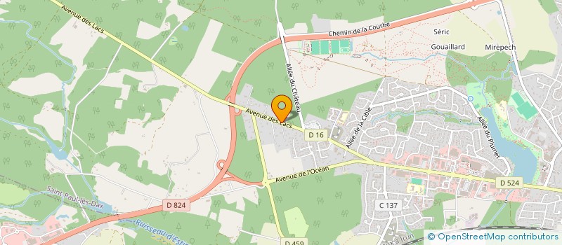 localisation de l'entreprise MADAME PAULINE GOULARD  SAINT-PAUL-LES-DAX