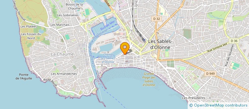 localisation de l'entreprise MADAME PAULINE GOUPILLE à LES SABLES D'OLONNE