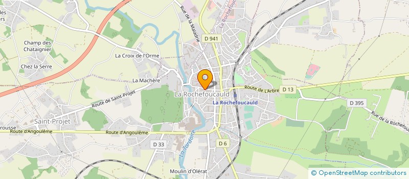 localisation de l'entreprise MADAME PAULINE GOUPILLEAU à LA ROCHEFOUCAULD-EN-ANGOUMOIS
