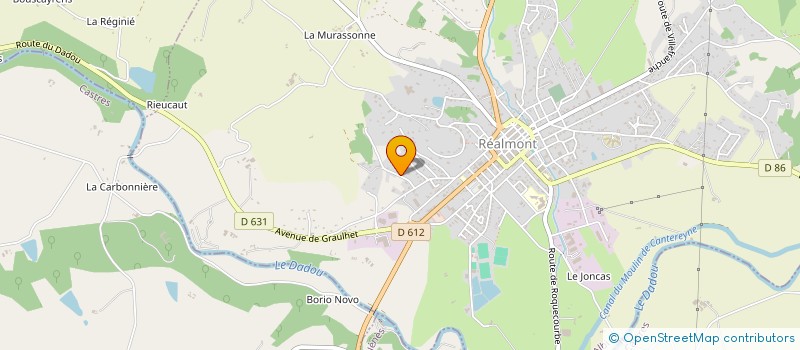 localisation de l'entreprise MADAME PAULINE GOURDET à REALMONT