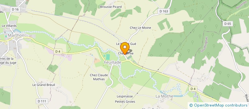 localisation de l'entreprise MADAME PAULINE GOURINCHAS à FEUILLADE