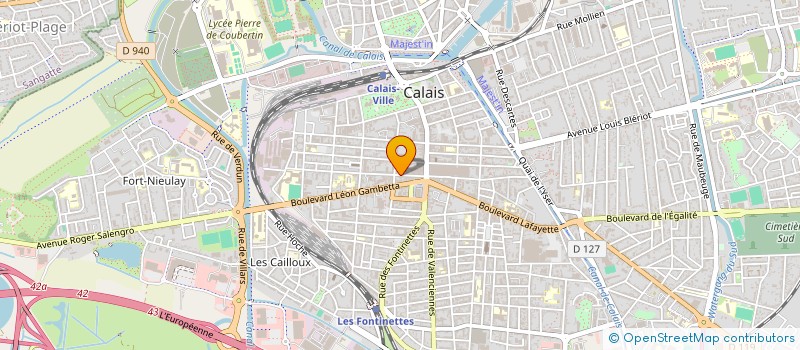 localisation de l'entreprise MADAME PAULINE GOURNAY  CALAIS