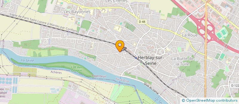 localisation de l'entreprise MADAME PAULINE GOYARD  HERBLAY-SUR-SEINE