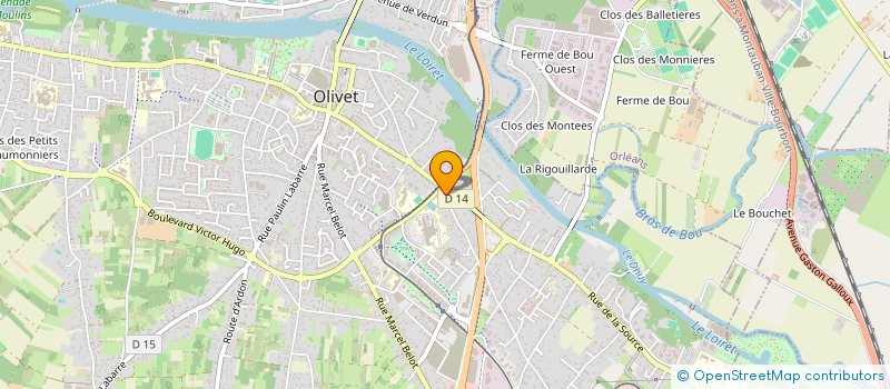 localisation de l'entreprise MADAME PAULINE GRANDSIRE à OLIVET