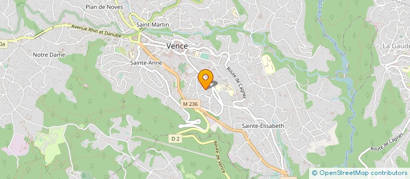 localisation de l'entreprise MADAME PAULINE GRANGER à VENCE