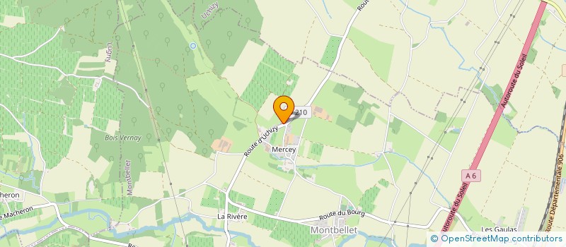 localisation de l'entreprise MADAME PAULINE GRANGER  MONTBELLET