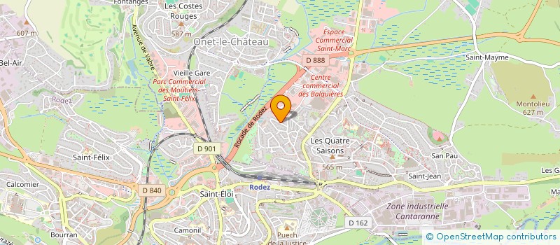 localisation de l'entreprise MADAME PAULINE GRANIER  ONET-LE-CHATEAU