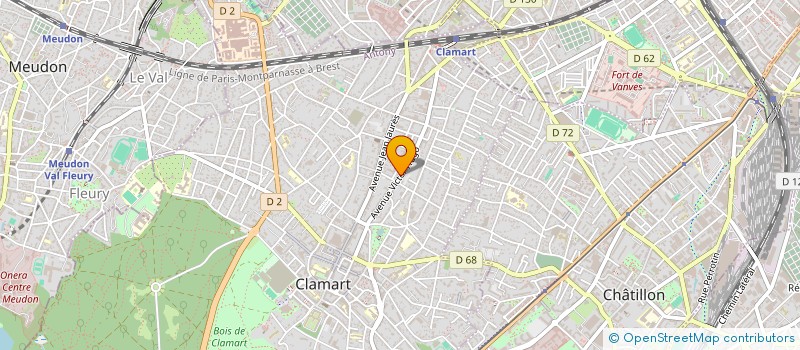 localisation de l'entreprise MADAME PAULINE GROS à CLAMART