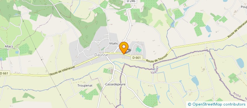 localisation de l'entreprise MADAME PAULINE GUERIN  DAUSSE