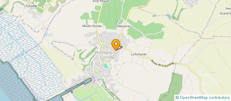 localisation de l'entreprise MADAME PAULINE GUERIN  MORTAGNE-SUR-GIRONDE