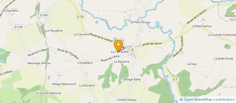 localisation de l'entreprise MADAME PAULINE GUERIN  VER