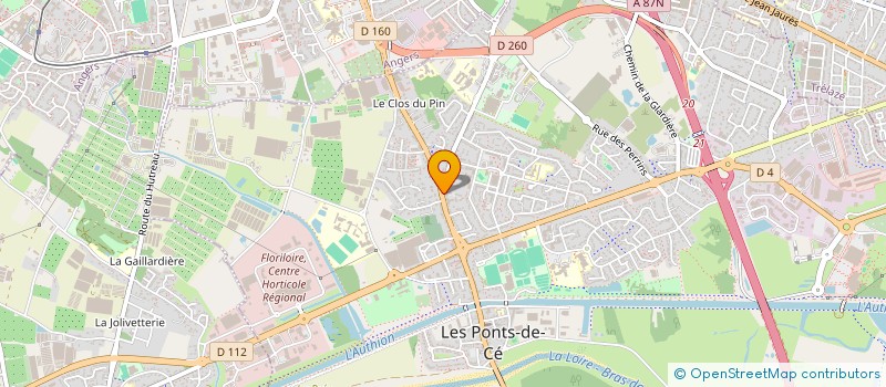 localisation de l'entreprise MADAME PAULINE GUIBOUT  GENNES-VAL-DE-LOIRE