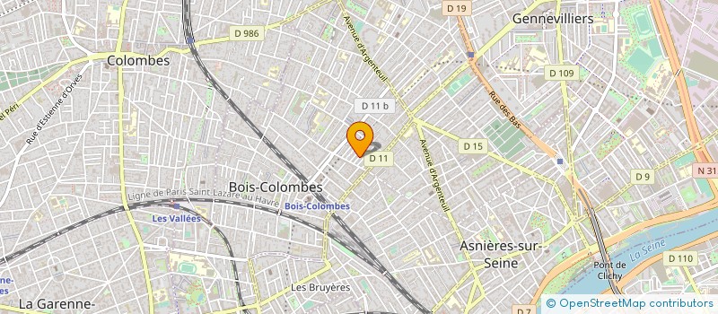 localisation de l'entreprise MADAME PAULINE GUICHARD à BOIS-COLOMBES