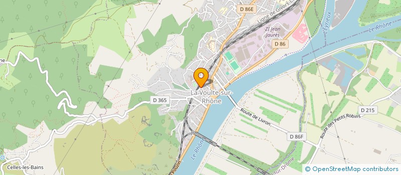 localisation de l'entreprise MADAME PAULINE GUICHARD  LA VOULTE-SUR-RHONE