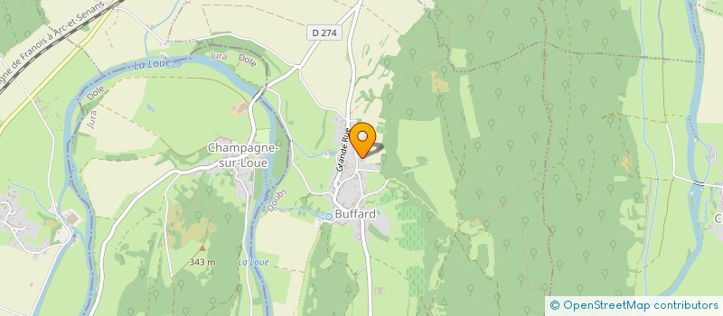 localisation de l'entreprise MADAME PAULINE GUILLAUME  BUFFARD