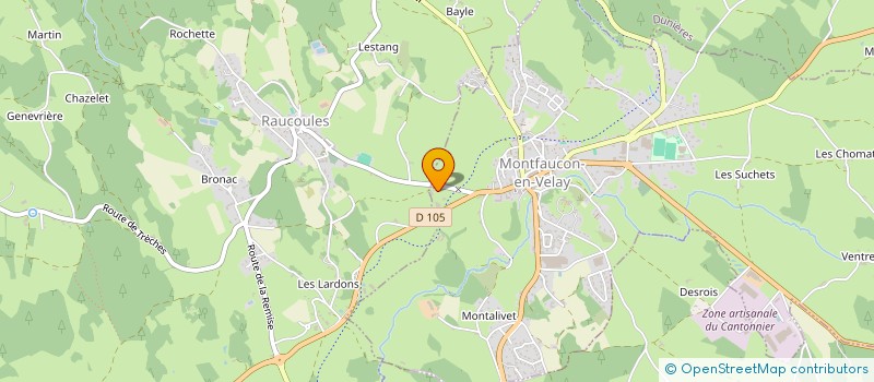 localisation de l'entreprise MADAME PAULINE GUILLAUMOND  MONTFAUCON-EN-VELAY