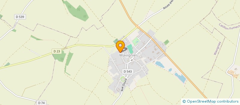 localisation de l'entreprise MADAME PAULINE GUILLOT  WAVIGNIES