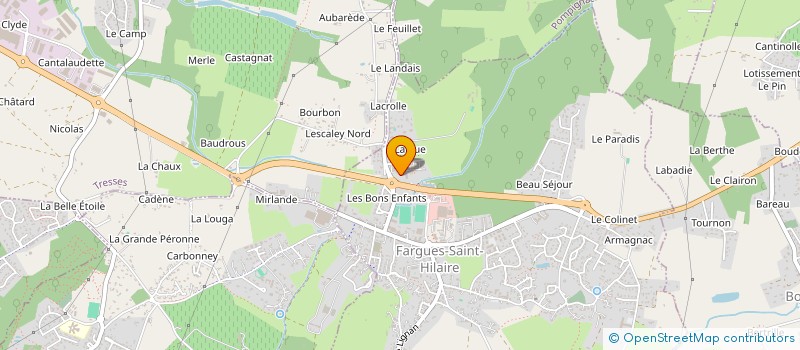 localisation de l'entreprise MADAME PAULINE GUY  FARGUES-SAINT-HILAIRE