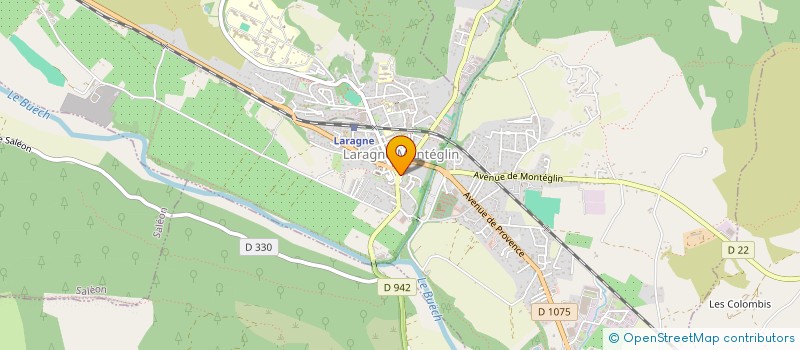 localisation de l'entreprise MADAME PAULINE GUYOT à LARAGNE-MONTEGLIN